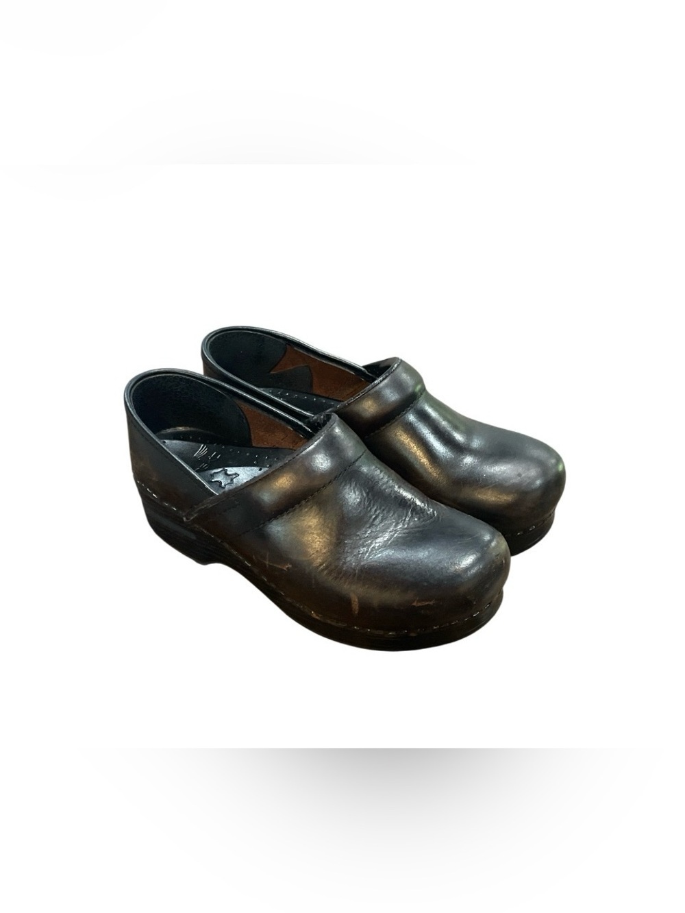 Dansko Brown Leather Mule Clogs Size 36 (6-6.5)